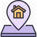 Pin Location House Icon