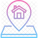Pin Location House Icon