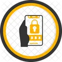 Pin Code Hand Holding Phone Password Icon