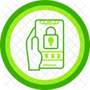 Pin Code Hand Holding Phone Password Icon