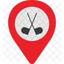 Pin de ubicación de golf  Icono