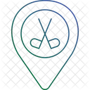 Pin de ubicación de golf  Icono