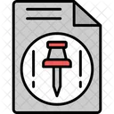 Document File Pin Document Icon