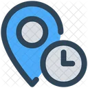 Location Time Pin Icon