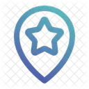 Pin Map Star Icon