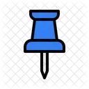 Pin Thumbpin Stationery Icon