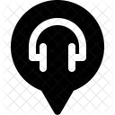 Pin Headphones Listening Icon
