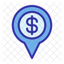 Business Pin Dollar Icon
