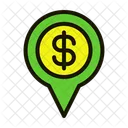 Business Pin Dollar Icon