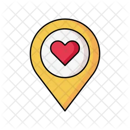 Pin love logo  Icon