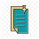 Pin Notes Document File Icon