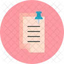 Pin Notes Document File Icon