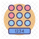 Pin Number Lock  Icon