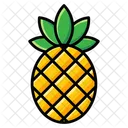 Fruta Agregada Pina Ananas Comosus Icono