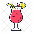 Pina Colada Mit Fussen Symbol