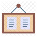 Pinboard Bulletin Board Notice Board Icon