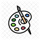 Cepillo de pintura  Icono