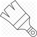 Pincel De Borde Fino Icono