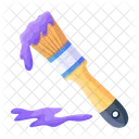 Design Moderno De Icone 2 D De Pincel Ícone