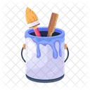 Design Moderno De Icone 2 D De Pincel Ícone