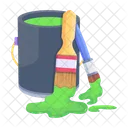 Design Moderno De Icone 2 D De Pincel Ícone