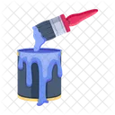 Design Moderno De Icone 2 D De Pincel Ícone