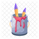 Design Moderno De Icone 2 D De Pincel Ícone