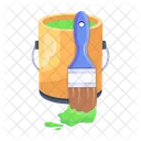 Design Moderno De Icone 2 D De Pincel Ícone