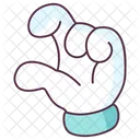 Finger Nach Oben Handbewegung Handindikator Symbol