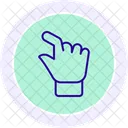 Pinch Out Color Circle Icon Icon