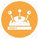 Pincushion Sewing Needle Icon