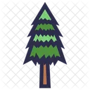Pine Nature Botanical Icon