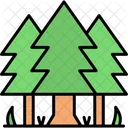 Pine Trees Forest Icon