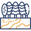 Pine Forest Nature Path Icon