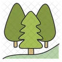 Pine Tree Forest Green Icon