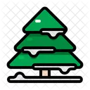 Pine Tree Winter Christmas Icon