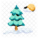 Pine Tree Winter Tree Winter Season Icon