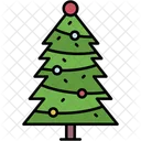 Pine Tree Christmas Tree Decoration Icon