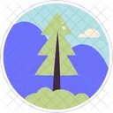 Ilustroflat Tree Stickers Icon