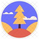 Ilustroflat Tree Stickers Icon