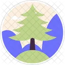 Ilustroflat Tree Stickers Icon