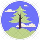 Ilustroflat Tree Stickers Icon