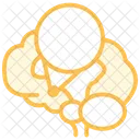 Pineal Gland Duotone Line Icon Icon