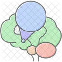 Pineal Gland Lineal Color Icon Icon