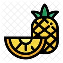 Half Pineapple Fruit Icon