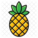 Aggregate Fruit Pineapple Ananas Comosus Icon