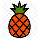 Pineapple Exotic Tropical Fruit Icon