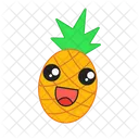 Pineapple Happy Fruit Symbol