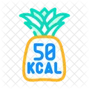 Pineapple 50 Kcal Pineapple Nutrition Calories Icon