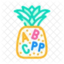 Vitamin Pineapple Fruit Icon
